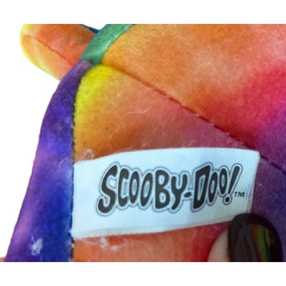 SCOOBY DOO Rare Tie‎ Dye 12" Sitting Plush Toy Factory - Picture 8 of 11